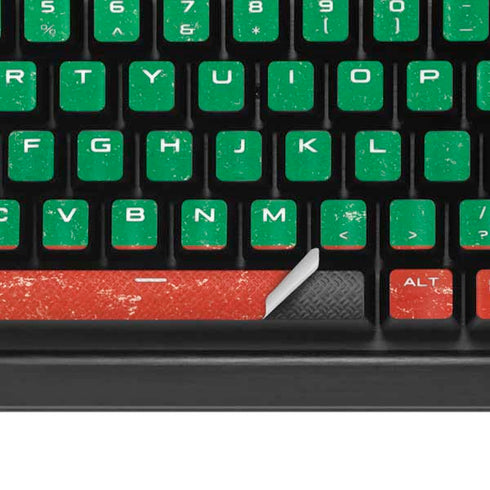 Lithuania Flag Distressed K95 RGB PLATINUM Mechanical Gaming Keyboard Skin